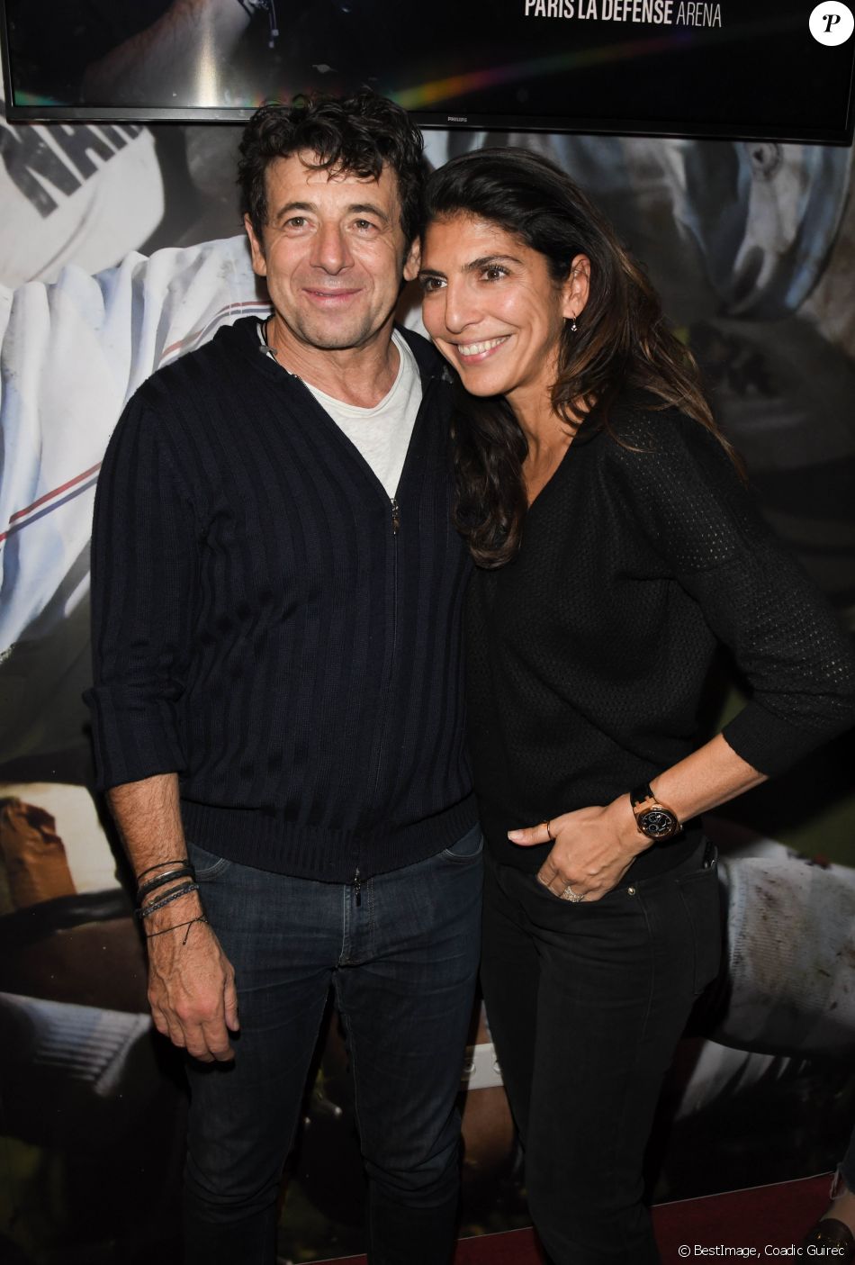 Patrick Bruel Et Hoda Roche People En Backstage Lors Du Deuxieme Jour Du Concert De Patrick Bruel Lors De Sa Tournee Ce Soir On Sort A Paris La Defense Are Purepeople