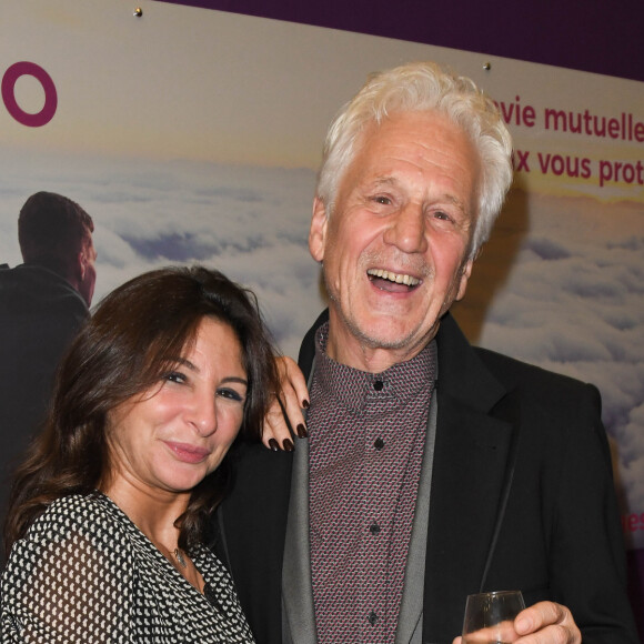 Sarah Guetta, Gérard Lenorman - People en backstage lors du deuxième jour du concert de Patrick Bruel lors de sa tournée "Ce soir on sort..." à Paris La Défense Arena le 7 décembre 2019. © Coadic Guirec/Bestimage