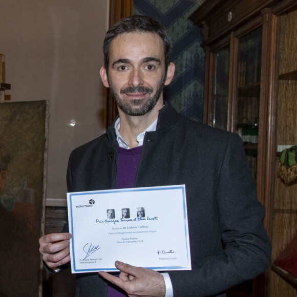 Exclusif - Ludovic Tailleux lors de la remise du "Prix Georges, Jacques et Elias Canetti" à l'institut Pasteur, le 10 décembre 2019 à Paris. © Pierre Perusseau / Bestimage.