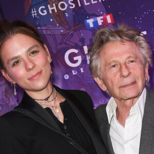 Roman Polanski et sa fille Morgane à la générale de la comédie musicale "Ghost" au théâtre Mogador à Paris, le 26 septembre 2019. © Guirec Coadic/Bestimage
