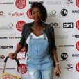 Hapsatou Sy (enceinte) - Photocall " 10 ans Labo International - Afro Fashion Remix " à Paris Salon multi-ethnique"LE LABO INTERNATIONAL" qui a eu lieu le 11 et 12 juin 2016 à l'espace des Blancs Manteaux dans le Marais.