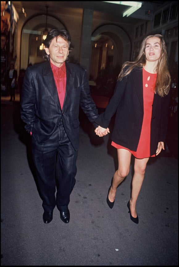 Roman Polanski et Emmanuelle Seigner en couple au Festival de Cannes en 1994.