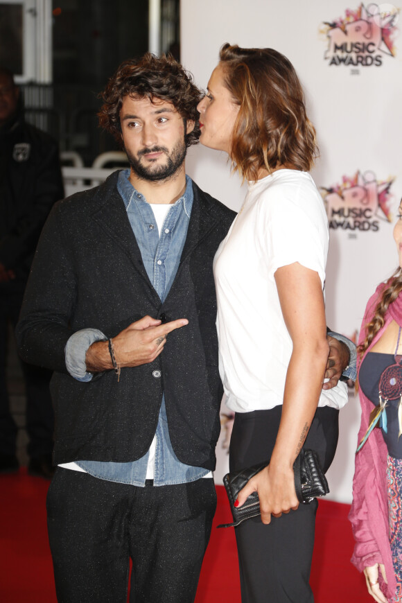 Laure Manaudou et Jérémy Frérot - Arrivées à la 17ème cérémonie des NRJ Music Awards 2015 au Palais des Festivals à Cannes, le 7 novembre 2015. © Christophe Aubert via Bestimage