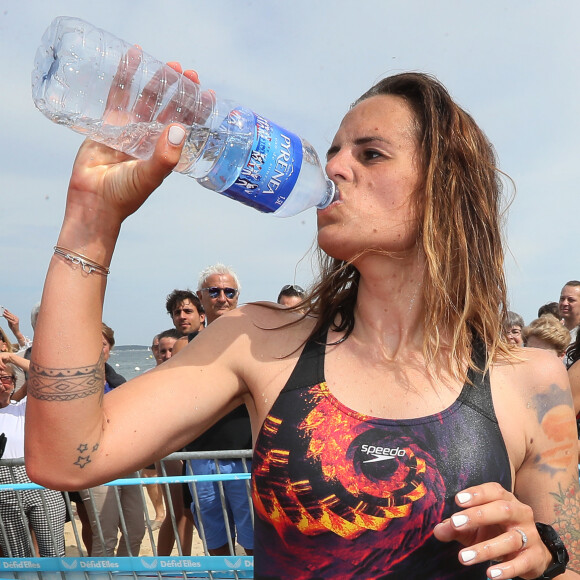 Exclusif - Laure Manaudou - La championne de natation Laure Manaudou organise et lance la 1ère édition de sa course, la "Swimrun" à Arcachon, France, le 23 juin 2019. © Patrick Bernard/Bestimage
