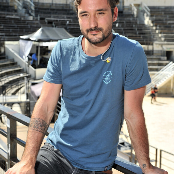 Exclusif - Jérémy Frérot lors de l'enregistrement de l'émission "La Chanson de l'Année 2019" aux Arènes de Nîmes, le 16 mai 2019. © Guillaume Gaffiot/Bestimage