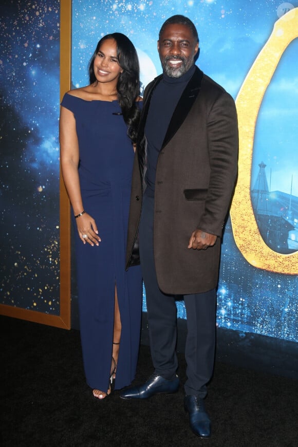 Idris Elba et son épouse Sabrina Dhwore assistent à l'avant-première de "Cats" au Lincoln Center à New York, le 16 décembre 2019.