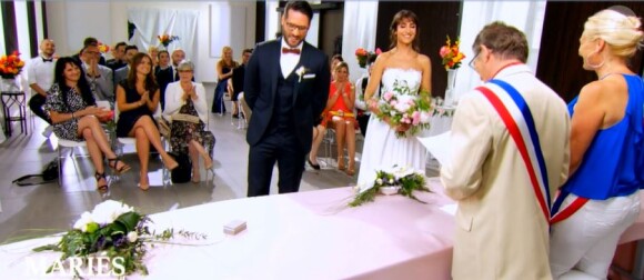 Mariage de Nolwenn et Florian dans "Mariés au premier regard 3" - M6, 18 février 2019