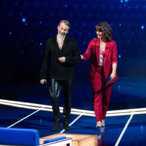 Exclusif - Florent Pagny et Faustine Bollaert - Enregistrement de l'émission "La boite à secrets" N°2, présentée par F.Bollaert, et qui sera diffusée le 20 décembre sur France 3 en prime time. Le 8 octobre 2019 © Tiziano Da Silva / Bestimage