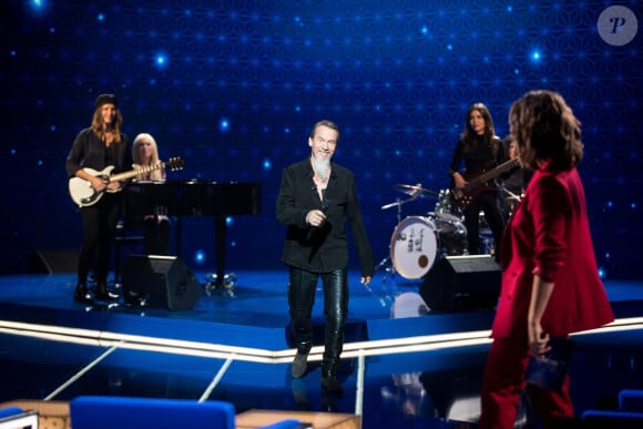 Exclusif - Florent Pagny - Enregistrement de l'émission "La boite à secrets" N°2, présentée par F.Bollaert, et qui sera diffusée le 20 décembre sur France 3 en prime time. Le 8 octobre 2019 © Tiziano Da Silva / Bestimage