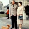 La reine Elizabeth II et le duc d'Edimbourg au château de Windsor, en 1959.