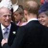 Le prince Philip, duc d'Edimbourg, le prince Harry - Mariage de Lady Gabriella Windsor avec Thomas Kingston dans la chapelle Saint-Georges du château de Windsor le 18 mai 2019. 18 May 2019.