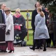 Lady Louise Windsor, Sophie, comtesse de Wessex et le prince Edward du Royaume-Uni, comte de Wessex - La famille royale britannique assiste à la messe dominicale à l'église St. Mary Magdalene de Sandringham, Norfolk, le 22 décembre 2019.
