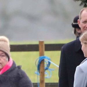 Lady Louise Windsor, Sophie, comtesse de Wessex et le prince Edward du Royaume-Uni, comte de Wessex - La famille royale britannique assiste à la messe dominicale à l'église St. Mary Magdalene de Sandringham, Norfolk, le 22 décembre 2019.