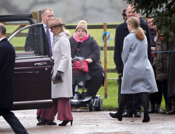 Lady Louise Windsor, Sophie, comtesse de Wessex et le prince Edward du Royaume-Uni, comte de Wessex - La famille royale britannique assiste à la messe dominicale à l'église St. Mary Magdalene de Sandringham, Norfolk, le 22 décembre 2019.