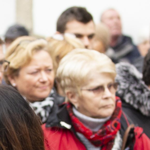 Guénaëlle Barrière - Les obsèques de Alain Barrière en l'église Saint-Joseph à La Trinité-sur-Mer le 23 décembre 2019.