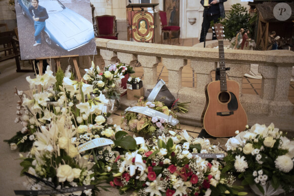 Les obsèques de Alain Barrière en l'église Saint-Joseph à La Trinité-sur-Mer le 23 décembre 2019.