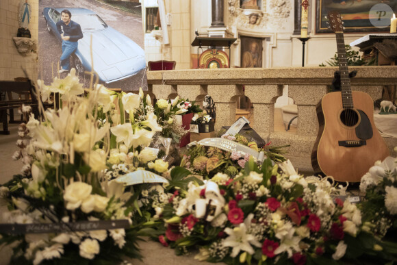 Les obsèques de Alain Barrière en l'église Saint-Joseph à La Trinité-sur-Mer le 23 décembre 2019.
