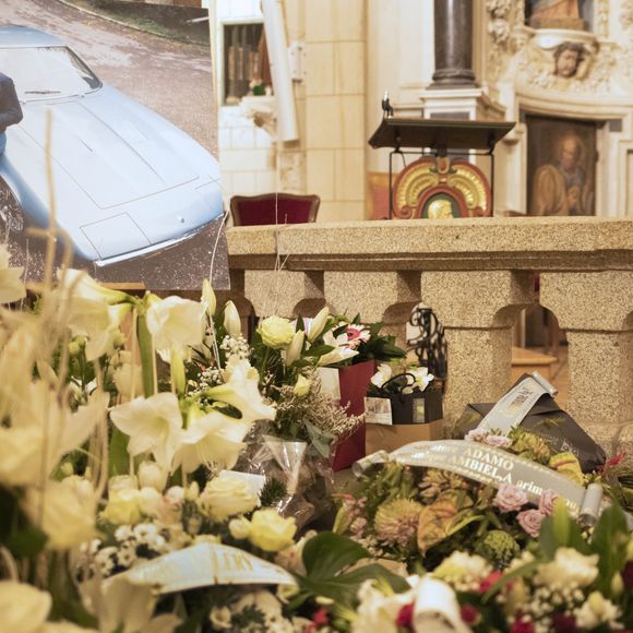 Les obsèques de Alain Barrière en l'église Saint-Joseph à La Trinité-sur-Mer le 23 décembre 2019.