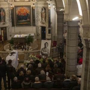 Les obsèques de Alain Barrière en l'église Saint-Joseph à La Trinité-sur-Mer le 23 décembre 2019.