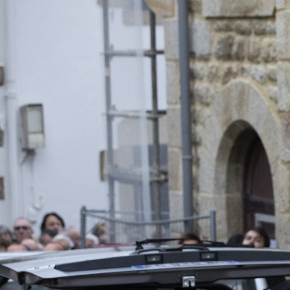 Les obsèques de Alain Barrière en l'église Saint-Joseph à La Trinité-sur-Mer le 23 décembre 2019.
