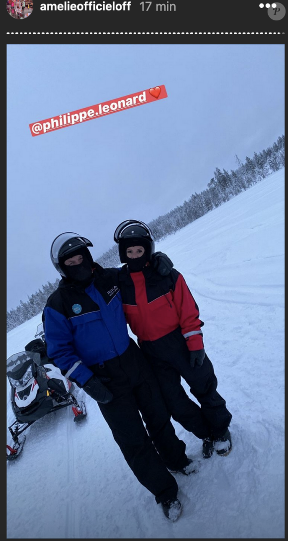Amélie Neten en Laponie avec sa famille pour les vacances de Noël - 23 décembre 2019, Instagram