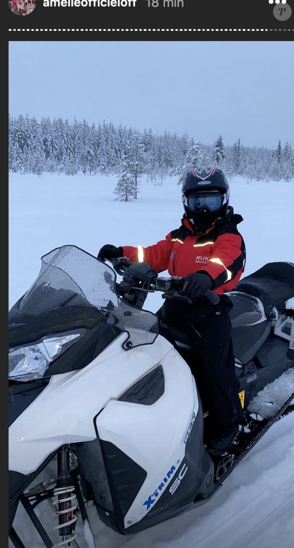 Amélie Neten en Laponie avec sa famille pour les vacances de Noël - 23 décembre 2019, Instagram