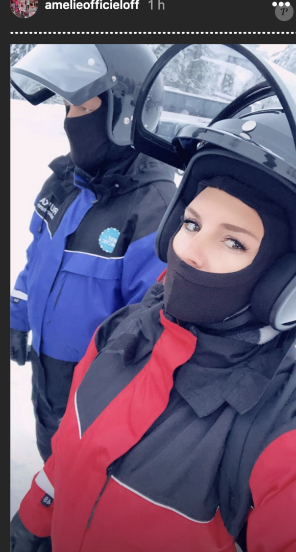 Amélie Neten en Laponie avec sa famille pour les vacances de Noël - 23 décembre 2019, Instagram