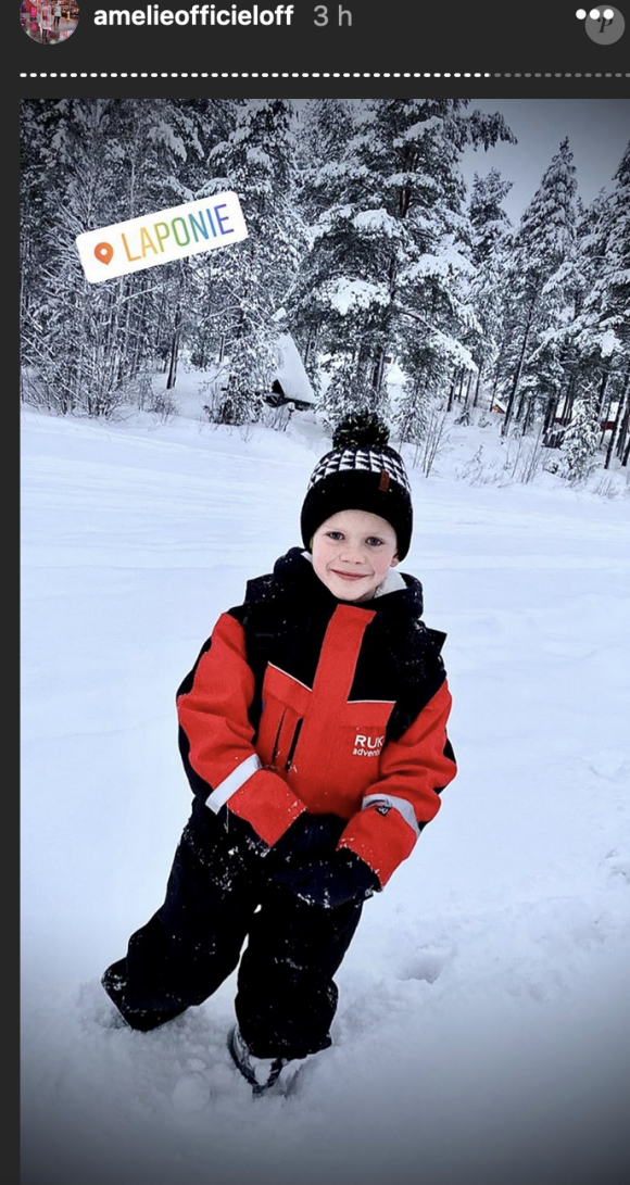 Amélie Neten en Laponie avec sa famille pour les vacances de Noël - 23 décembre 2019, Instagram