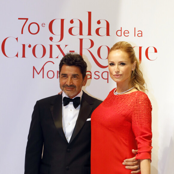 Adriana Karembeu enceinte et son mari André Ohanian - 70ème édition du gala de la Croix Rouge monegasque à Monaco le 27 juillet 2018. © Claudia Albuquerque/Bestimage