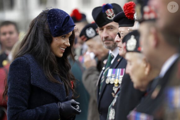 Meghan Markle, duchesse de Sussex, assiste au 'Remembrance Day', une cérémonie d'hommage à tous ceux qui sont battus pour la Grande-Bretagne, à Westminster Abbey, le 7 novembre 2019.