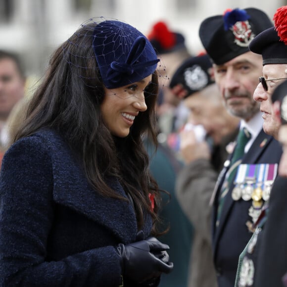 Meghan Markle, duchesse de Sussex, assiste au 'Remembrance Day', une cérémonie d'hommage à tous ceux qui sont battus pour la Grande-Bretagne, à Westminster Abbey, le 7 novembre 2019.