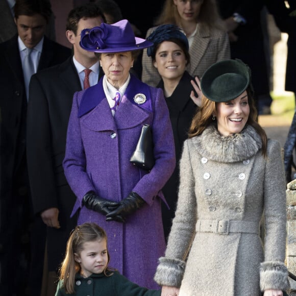 Princesse Charlotte, Kate Middleton, duchesse de Cambridge, lors de la messe de Noël en l'église Sainte-Marie-Madeleine à Sandringham au Royaume-Uni, le 25 décembre 2019.