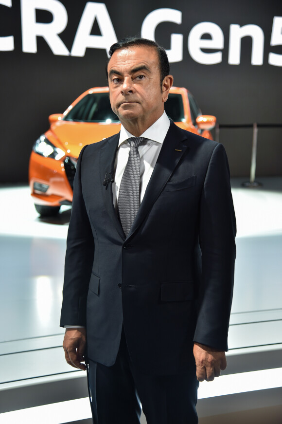 Carlos Ghosn, PDG de Renault et Nissan - Illustrations au Mondial de l'Automobile 2016 au Parc des Expositions de la Porte de Versailles à Paris le 29 septembre 2016. © Lionel Urman / Bestimage
