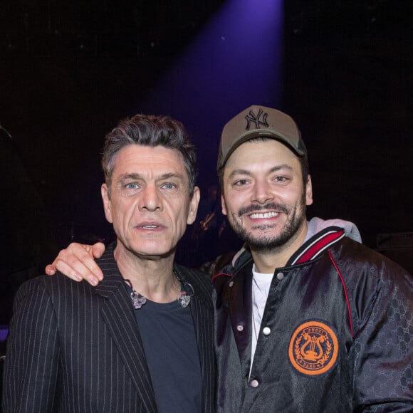 Exclusif - Marc Lavoine et Kev Adams - Backstage de l'enregistrement de l'émission "La Chanson secrète 4", qui sera diffusée le 4 janvier 2020 sur TF1, à Paris. Le 17 décembre 2019 © Gaffiot-Perusseau / Bestimage