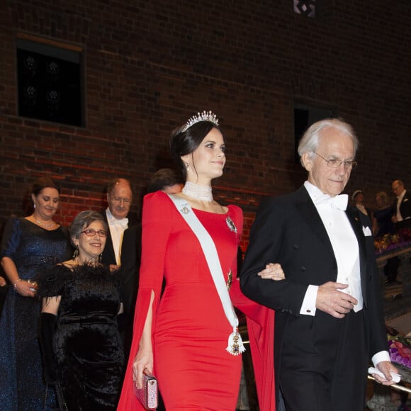 La princesse Sofia (Hellqvist) de Suède, Gérard Mourou (prix Nobel de physique 2018) - La famille royale de Suède a offert un magnifique banquet pour la cérémonie des Prix Nobel 2018, à l'hôtel de ville de Stockholm, Suède, le 10 décembre 2018.