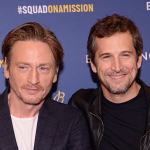 Benoît Magimel et Guillaume Canet lors de la soirée de réouverture de la boutique "Breitling", située rue de la Paix. Paris, le 3 octobre 2019. © Rachid Bellak/Bestimage