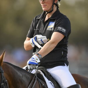 Zara Tindall lors d'un match de polo du tournoi Magic Millions Polo, à Gold Coast, en Australie, le 5 janvier 2020.