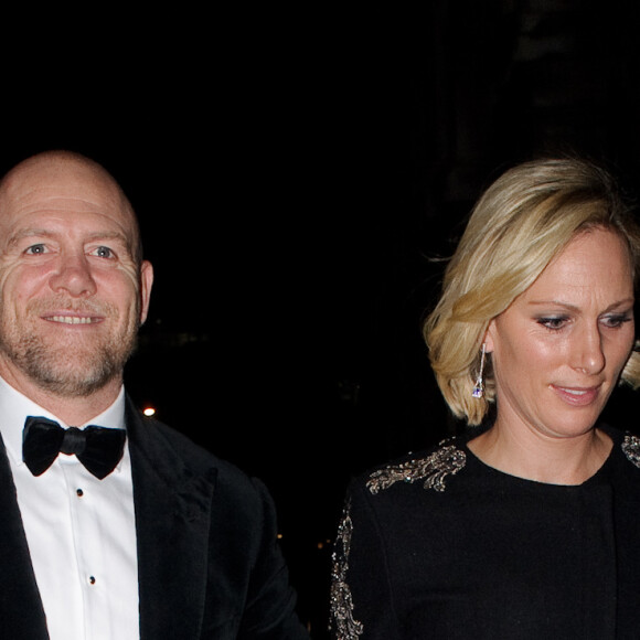 Zara Phillips (Zara Tindall) et son mari Mike Tindall - Arrivée des people à la soirée "Emeralds & Ivy Ball" à Londres, le 14 décembre 2019.