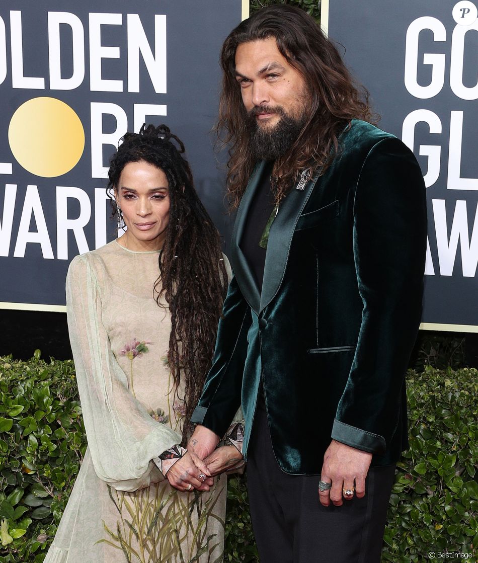 Jason Momoa Et Sa Femme Lisa Bonet Photocall De La 77e Cérémonie Annuelle Des Golden Globe