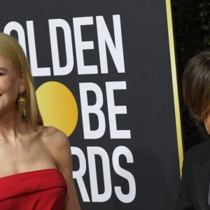 Nicole Kidman et son mari Keith Urban - Photocall de la 77e cérémonie annuelle des Golden Globe Awards au Beverly Hilton Hotel à Los Angeles. Le 5 janvier 2020. © Kevin Sullivan via ZUMA Wire/Bestimage