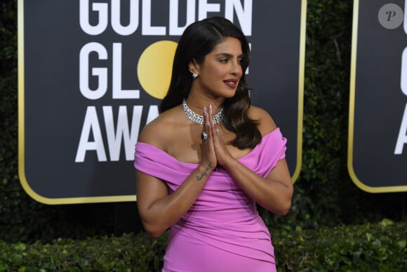 Priyanka Chopra - Photocall de la 77e cérémonie annuelle des Golden Globe Awards au Beverly Hilton Hotel à Los Angeles. Le 5 janvier 2020. © Kevin Sullivan via ZUMA Wire/Bestimage