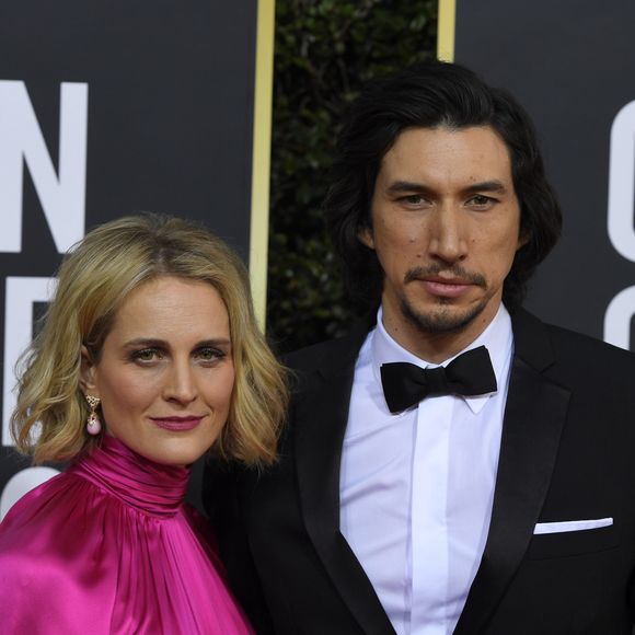 Adam Driver et sa femme Joanne Tucker - Photocall de la 77e cérémonie annuelle des Golden Globe Awards au Beverly Hilton Hotel à Los Angeles. Le 5 janvier 2020. © Kevin Sullivan via ZUMA Wire/Bestimage