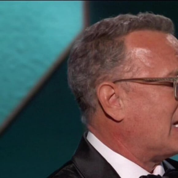 Tom Hanks lors de la 77ème cérémonie annuelle des Golden Globe Awards à l'hôtel Beverly Hilton à Los Angeles, Californie, Etats-Unis, le 5 janvier 2020.