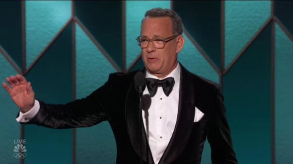 Tom Hanks aux Golden Globes : Très ému devant sa femme et ses quatre enfants