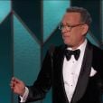 Tom Hanks lors de la 77ème cérémonie annuelle des Golden Globe Awards à l'hôtel Beverly Hilton à Los Angeles, Californie, Etats-Unis, le 5 janvier 2020.
