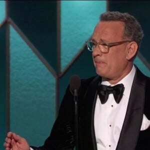 Tom Hanks lors de la 77ème cérémonie annuelle des Golden Globe Awards à l'hôtel Beverly Hilton à Los Angeles, Californie, Etats-Unis, le 5 janvier 2020.