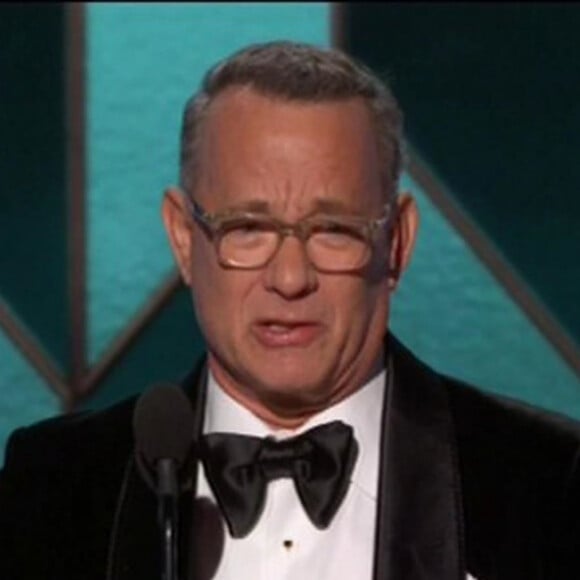 Tom Hanks lors de la 77ème cérémonie annuelle des Golden Globe Awards à l'hôtel Beverly Hilton à Los Angeles, Californie, Etats-Unis, le 5 janvier 2020.