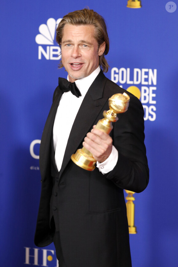 Brad Pitt - Press Room de la 77e cérémonie annuelle des Golden Globes au Beverly Hilton Hotel à Los Angeles le 5 janvier 2020. © Future-Image via ZUMA Press / Bestimage