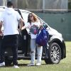 Exclusif - Shakira, Gerard Pique - Shakira et son compagnon sont allés encourager leurs fils lors de leur entrainement de football à Miami, le 30 décembre 2019.