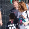 Exclusif - Shakira, Milan Piqué Mebarak - Shakira et son compagnon sont allés encourager leurs fils lors de leur entrainement de football à Miami, le 30 décembre 2019.